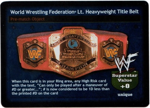 WWF Light Heavyweight Title Belt